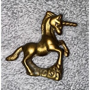 Vintage Mini Solid Brass UNICORN‎ Figurine